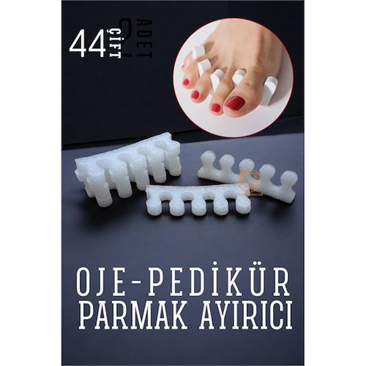 ModaCar Oje Parmak Ayırıcı Pedikür Süngeri 44 Çift