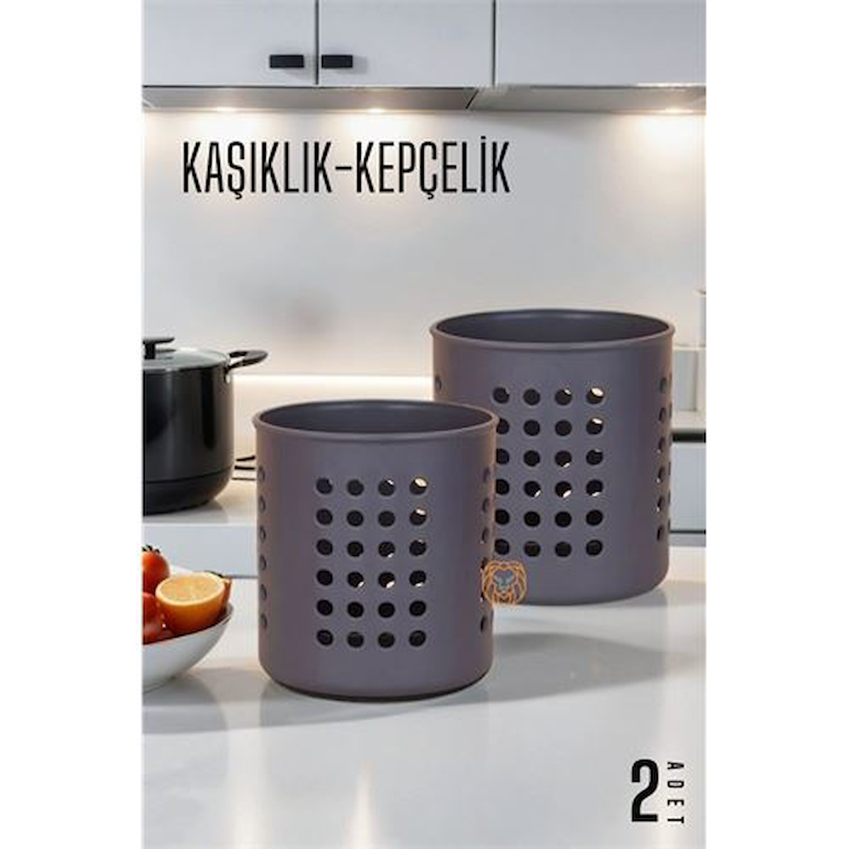 Findit Kaşıklık Organizer 2 li SET GRİ C.Bindschedler Design