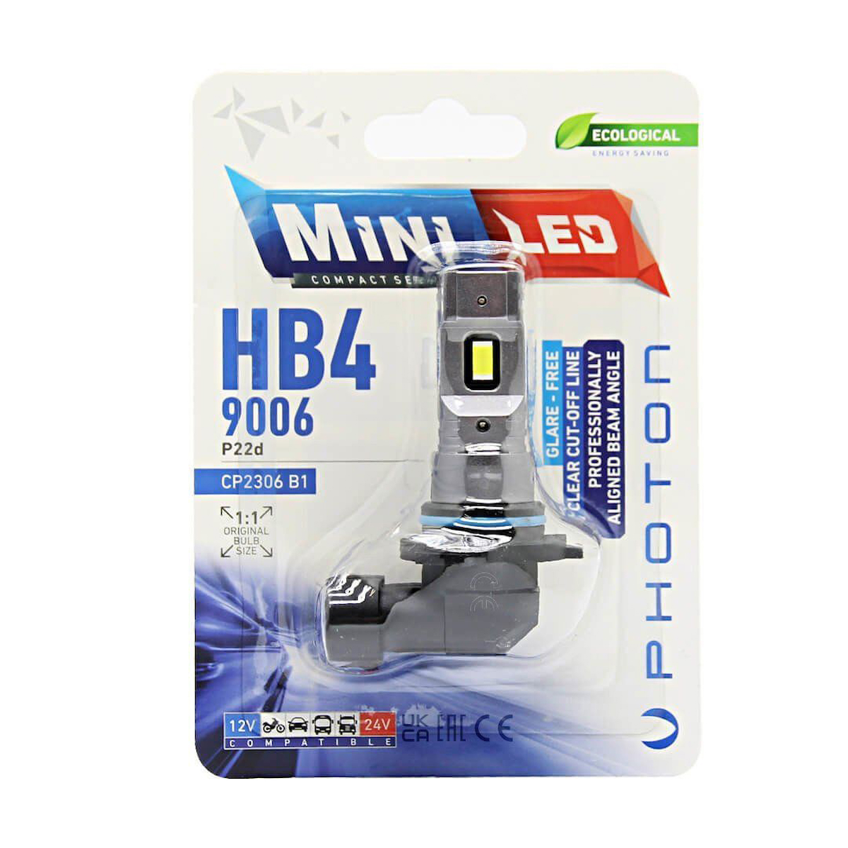 Photon Mini HB4 9006 Compact Led 12-24V Tekli Blister