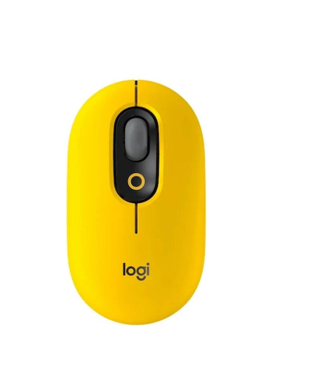 Logitech 910-006546 POP Emoji Sarı Optik Kablosuz Mouse