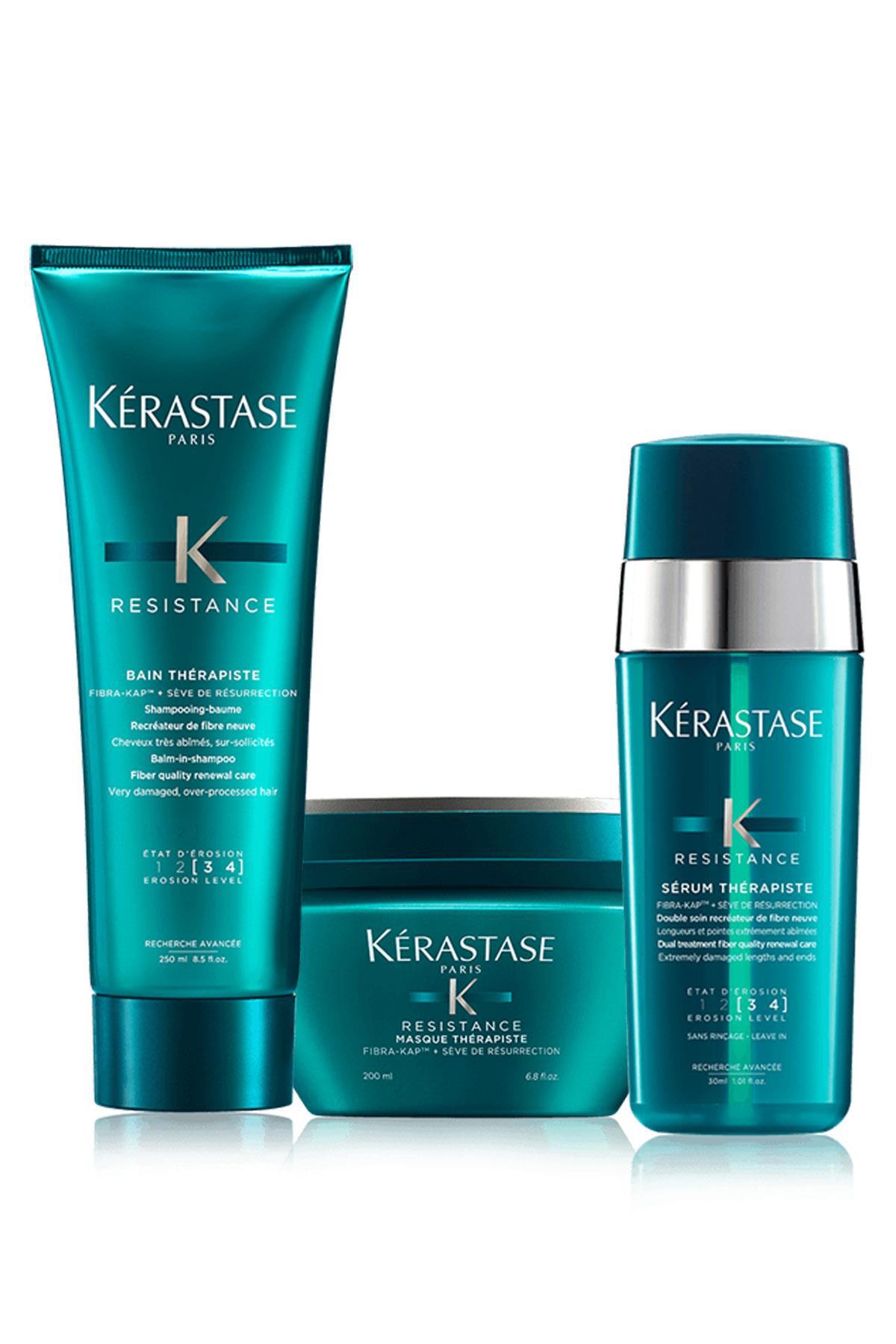 Kerastase Aşırı Yıpranmış Saçlar Için Şampuan 250 Ml + Maske 200 Ml + Serum 30 Ml