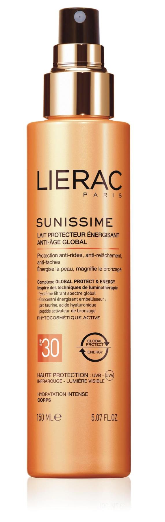 LIERAC Sunissime Energizing Protective Milk SPF30 150 ml