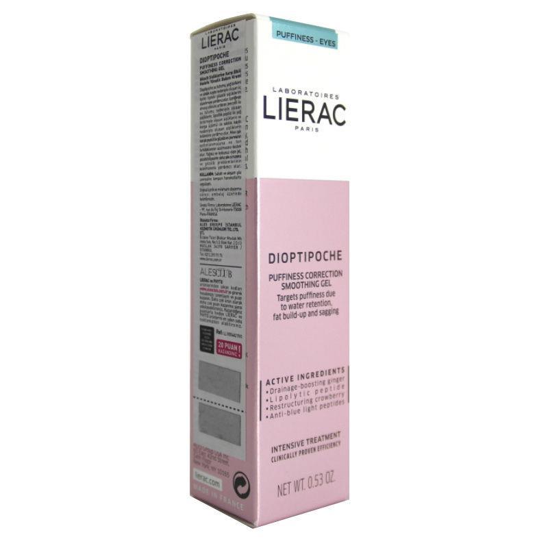 Lierac Dioptipoche Puffiness Canlandırıcı Bitki Özleri Lipolitik Peptid Tüm Yaşlar Göz Çevresi Jel 15 ml 