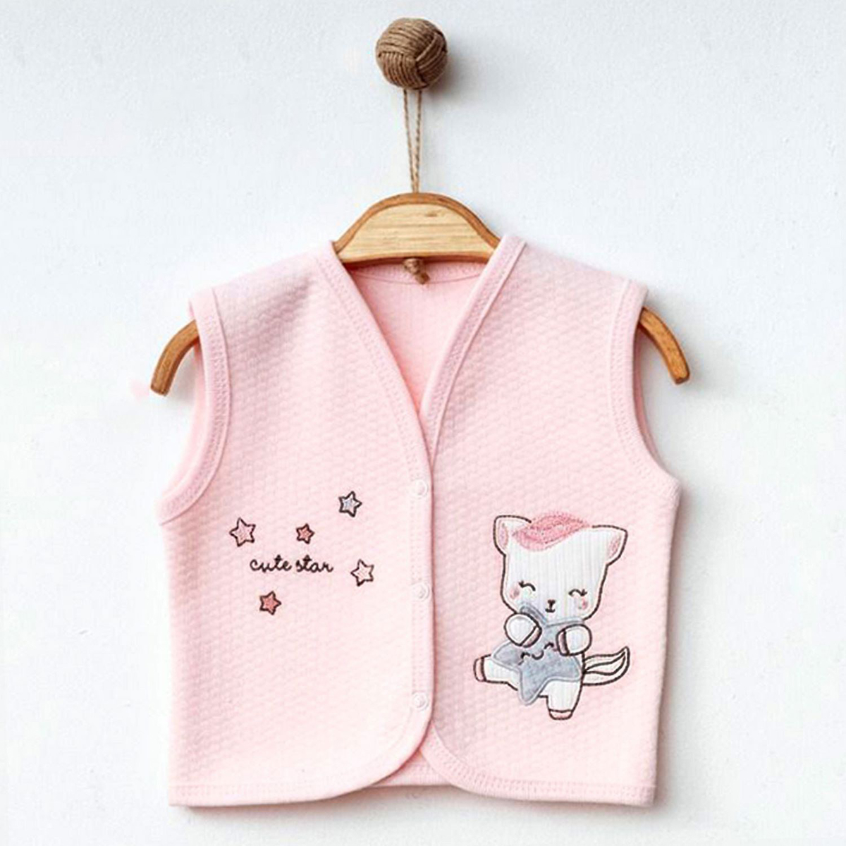 Ekebaby Cute Star Lüks Kapitone Yelek 44116