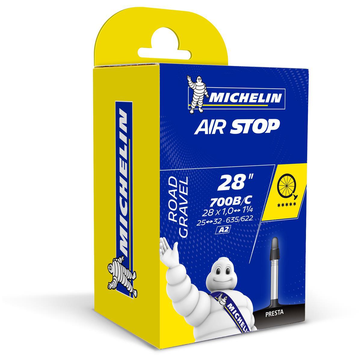 Michelin 700x25-32 Air Stop Presta 40mm A2 İç Lastik 125gr