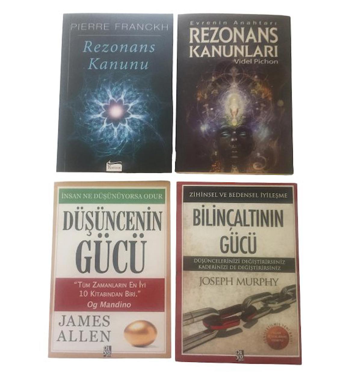 REZONANS KANUNU-EVRENIN ANAHTARLARI REZONANS KANUNLARI-DUSUNCENIN GUCU-BILINCALTININ GUCU 4SET