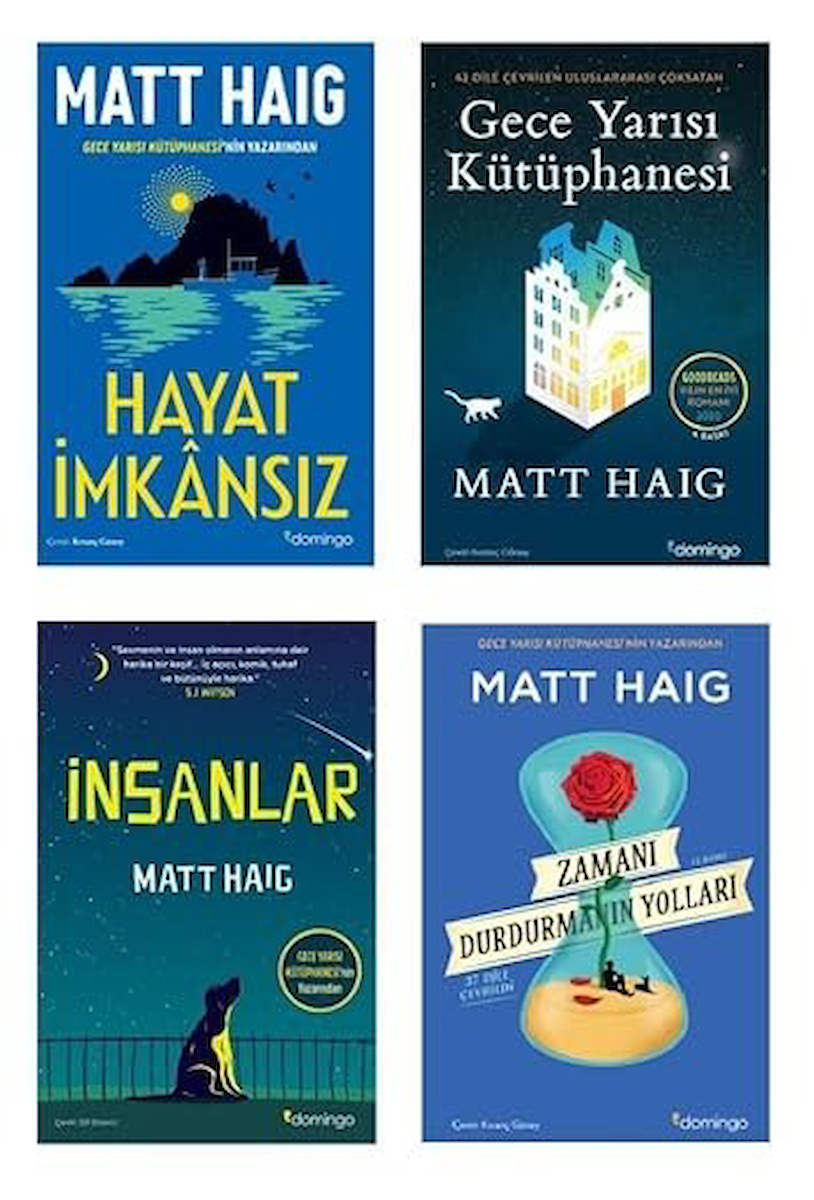 HAYAT IMKANSIZ+GECEYARISI KUTUPHANESI+INSANLAR+ZAMANI DURDURMANIN YOLLARI (4SET)