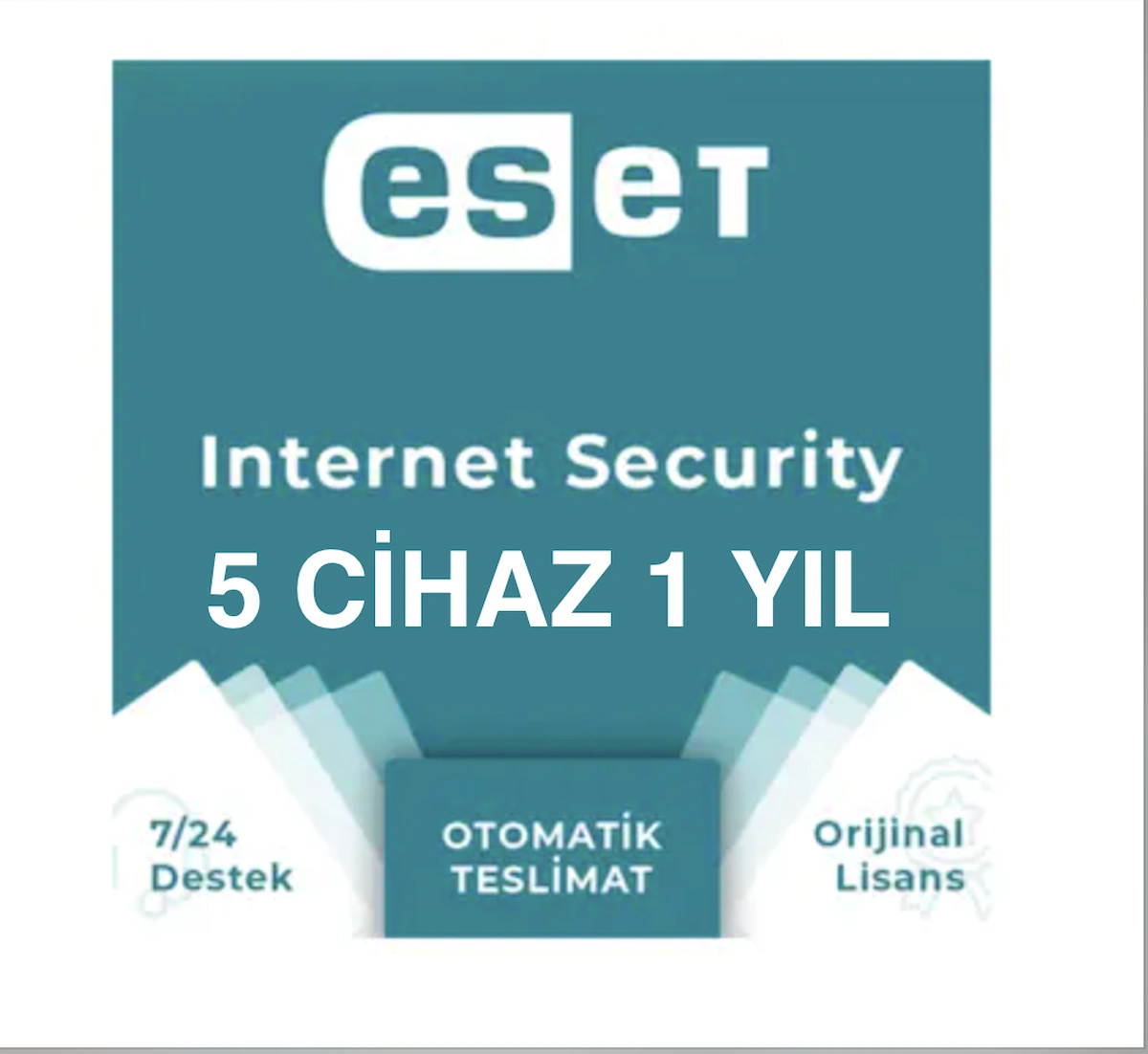 Eset İnternet Security 5 Cihaz 1 Yıl ( Dijital Lisans )