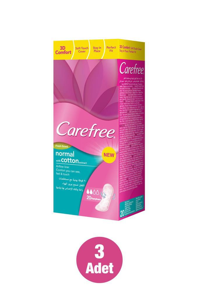 Carefree Refresh Breathable-Fresh 3x20'li Günlük Ped