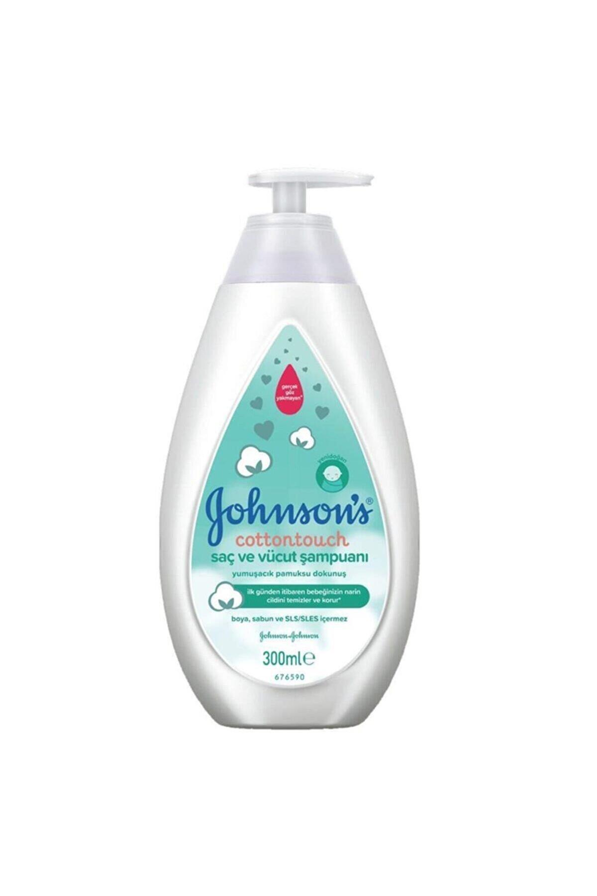 Johnson's Baby Cottontouch Göz Yakmayan Çiçek Özlü Yenidoğan Uyumlu Saç ve Vücut Şampuanı 300 ml