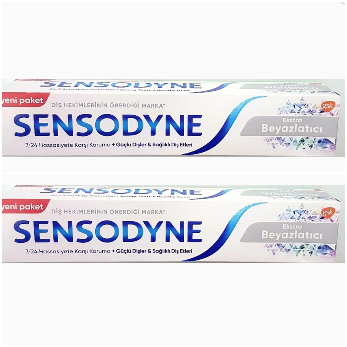 Sensodyne Ekstra Beyazlatıcı Diş Macunu 75 ML x 2