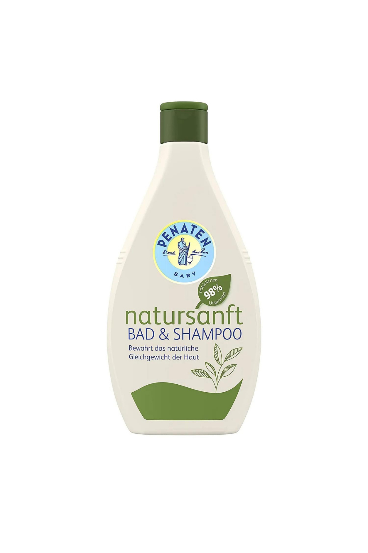 Penaten Natursanft Bad & Shampoo ( Parfümsüz, vegan, Aloe Vera, %98 Doğal) Şampuan ve yıkama jeli, 2'si 1 arada 395ml