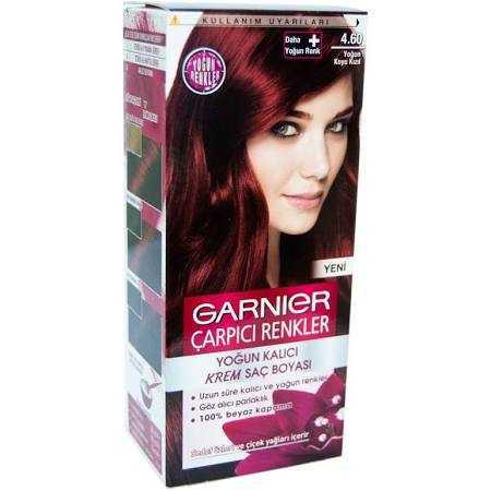 Garnier Çarpıcı Renkler Saç Boyası 4-60 Yoğun Koyu Kızıl