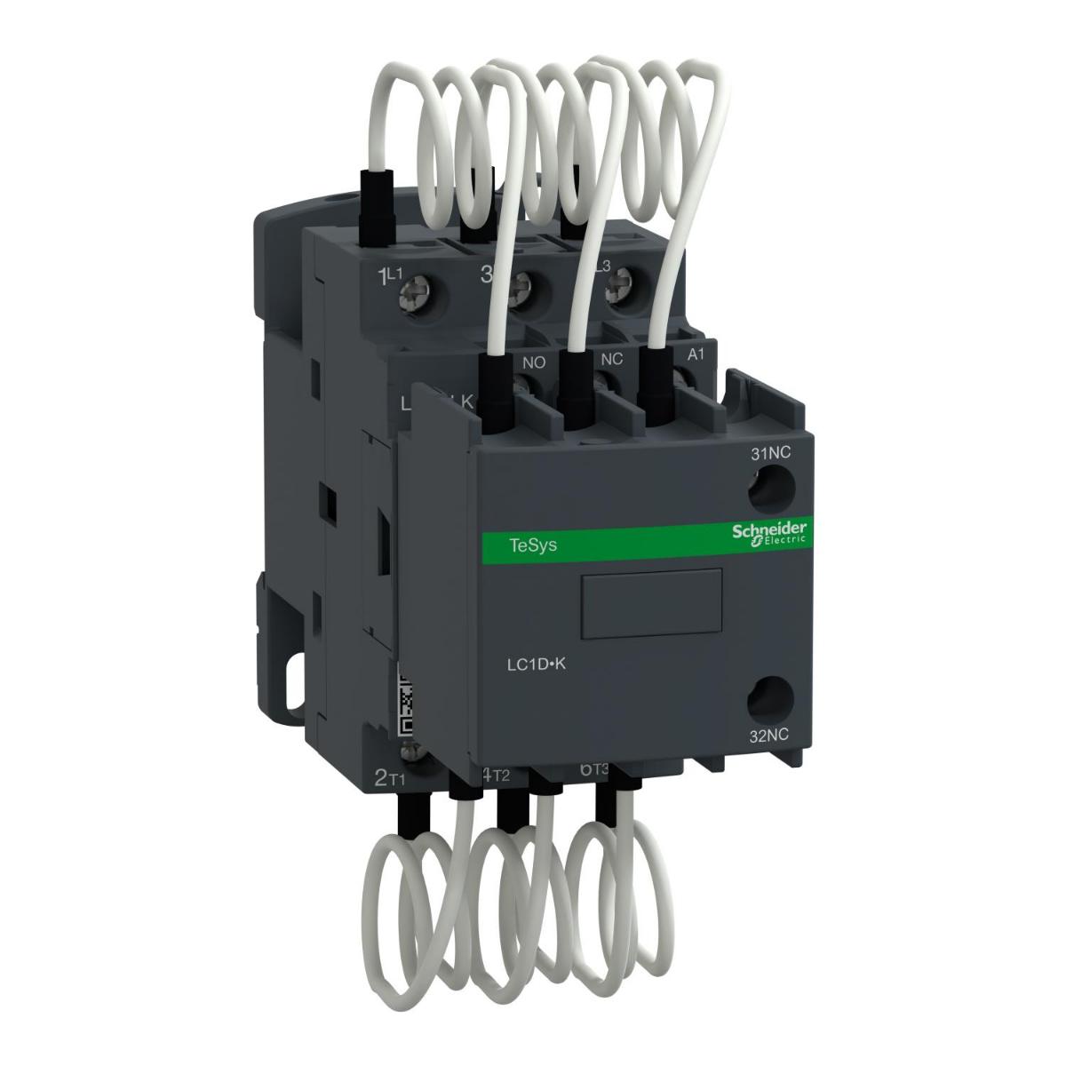 LC1DLKM7 Capacitor contactor, TeSys D, 20 kVAR at 400 V/50 Hz, coil 220 V AC 50/60 Hz