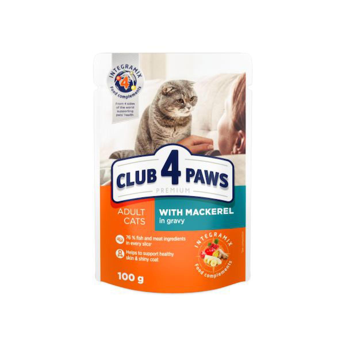 Club4Paws Uskumrulu Premium Pouch Kedi Maması 100 Gr (456-C0881)