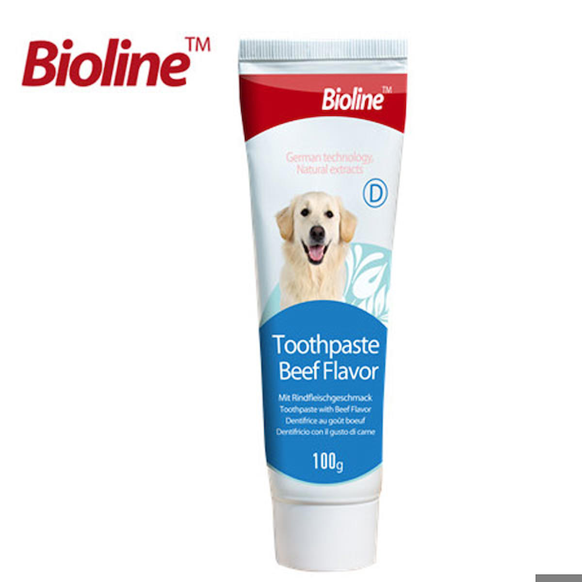 Bioline Köpekler İçin Biftek Aromalı Diş Macunu 100 gr (681-2018)