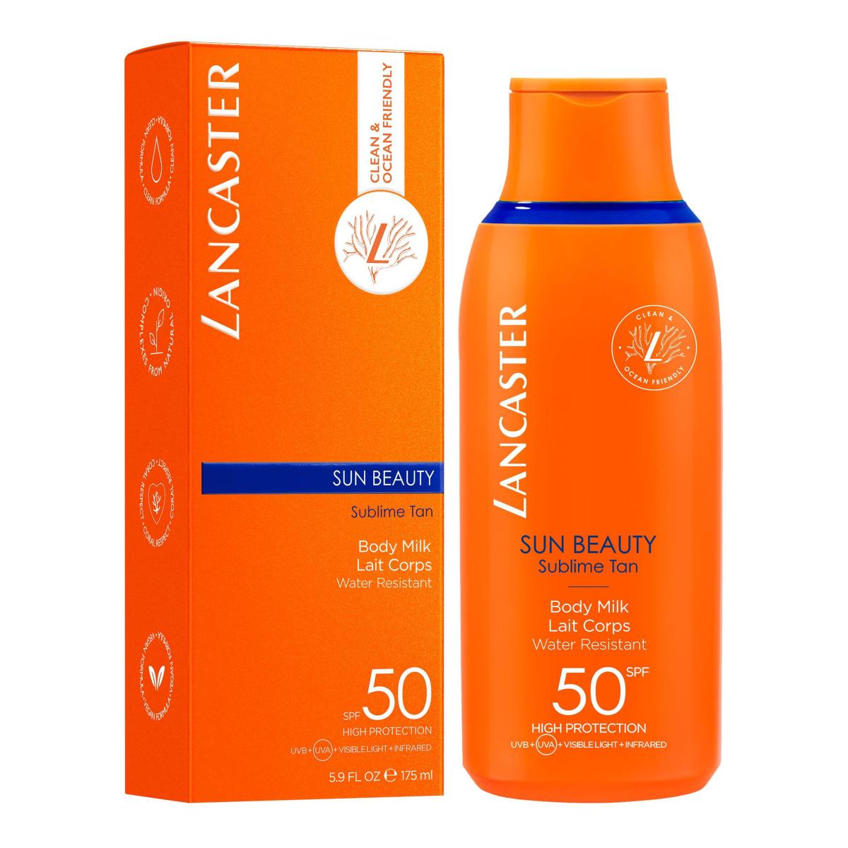 Lancaster Sun Beauty 50 Faktör RenksizGüneş Koruyucu Süt 175 ml