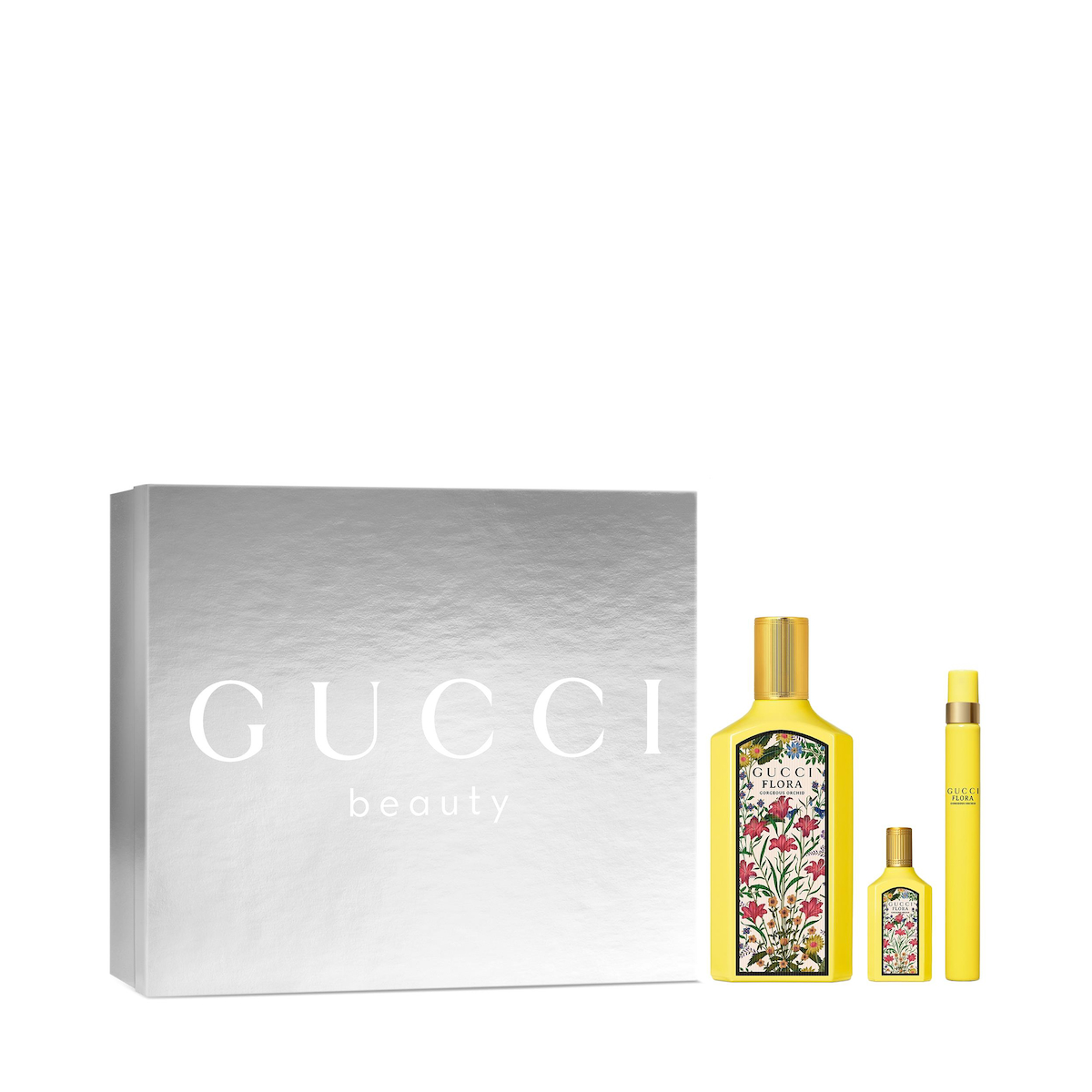 Gucci Flora Gorgeous Orchid Edp 100 Ml + Edp 5 Ml + Edp 10 Ml