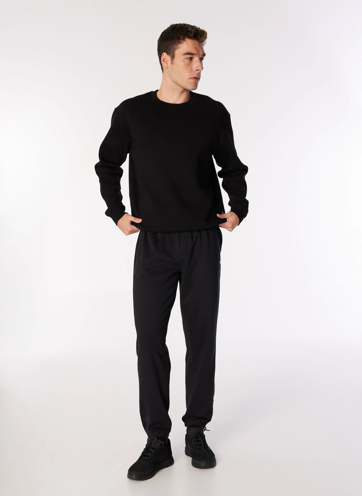 Siyah Erkek Normal Bel Regular Fit Eşofman Altı EQYFB03374BASIC TRACK PANT