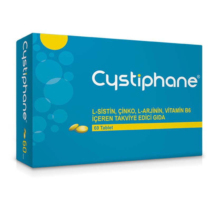 Biorga Cystiphane L-Sistin, Çinko, L-Arjinin, Vitamin B6 içeren Takviye Edici Gıda 60 Tablet