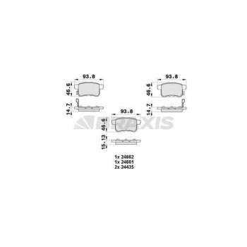 ARKA FREN BALATASI ACCORD 09-12 - BRAXIS AB0437