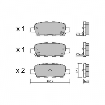 FREN BALATASI ARKA CUBE JUKE 10 - PULSAR 14 - Q50 Q60 Q70 13 - GRAND VITARA II 03 - - BRAXIS AB0617