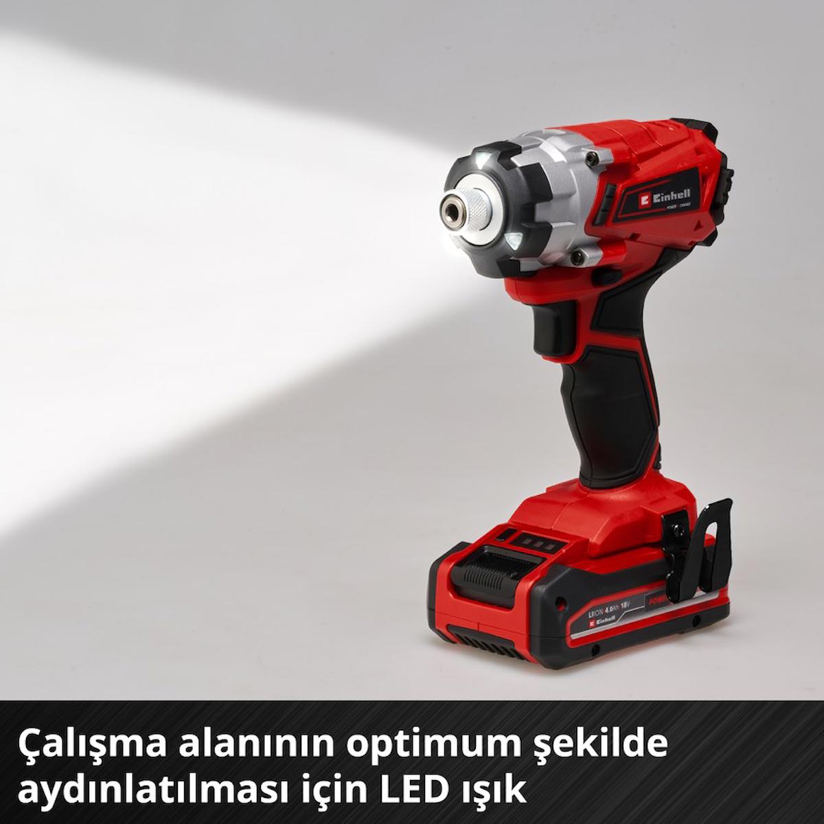 Einhell TE-CI 18/1 Li, Akülü Torklu Vidalama Seti (2,5 Ah Akü ve Şarj Cihazı, 28 Parça Uç Seti Dahildir)