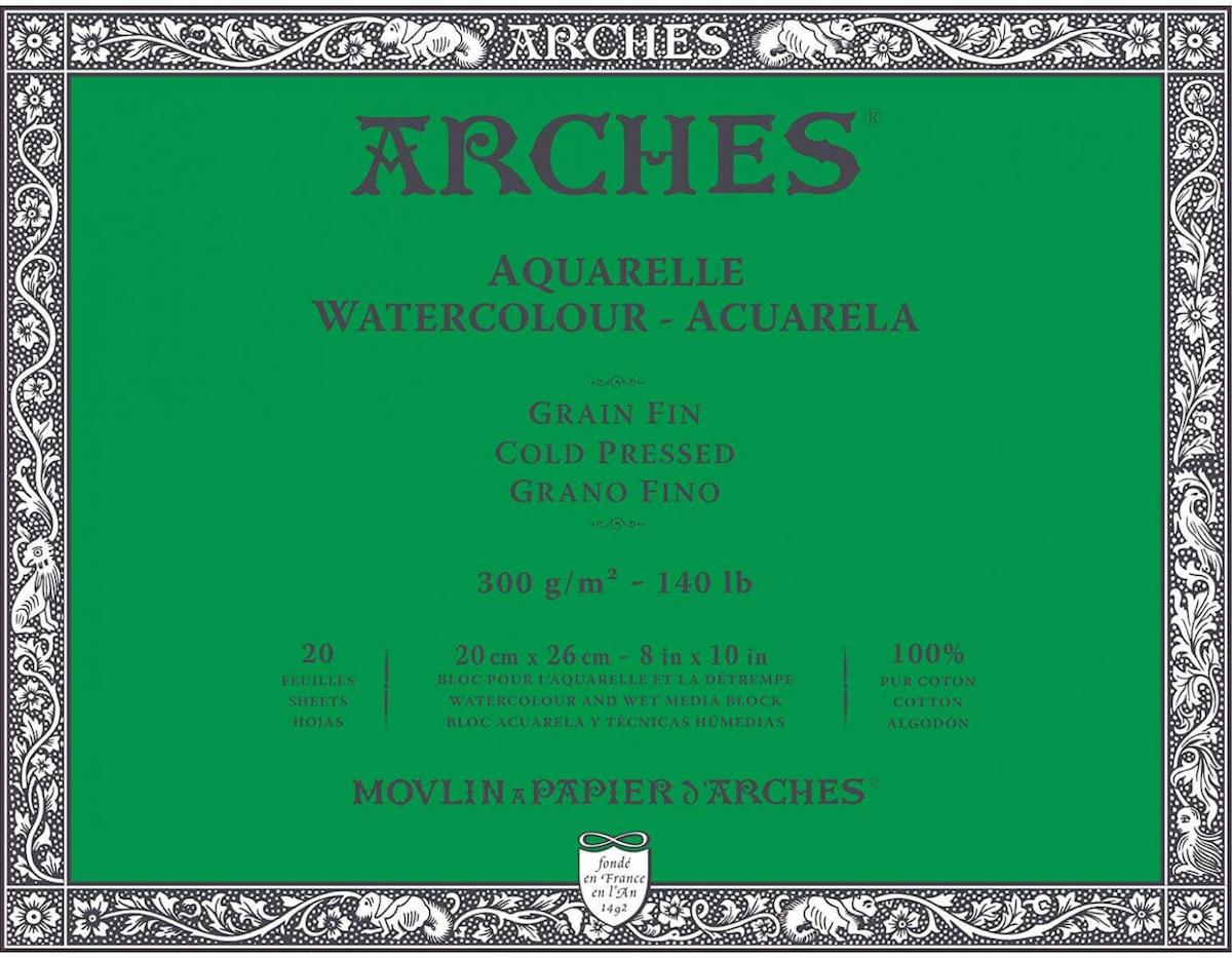 Arches Watercolor 300gr 20x26cm 20yp Cold Pressed Suluboya Blok / A1711599