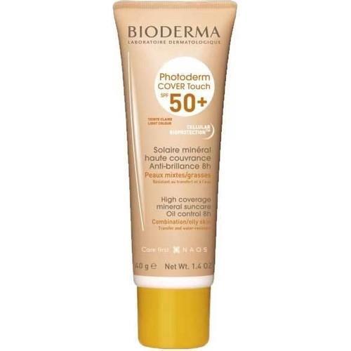 Bioderma Photoderm Cover Touch 50+ Faktör Fondoten Etkili Karma-Yağlı Ciltler İçin Renkli Yüz Güneş Koruyucu Krem 40 ml