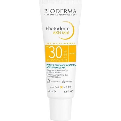 Bioderma Photoderm Akn Mat 30 Faktör Matlaştırıcı Karma-Yağlı Ciltler İçin Renksiz Yüz Güneş Koruyucu Krem 40 ml