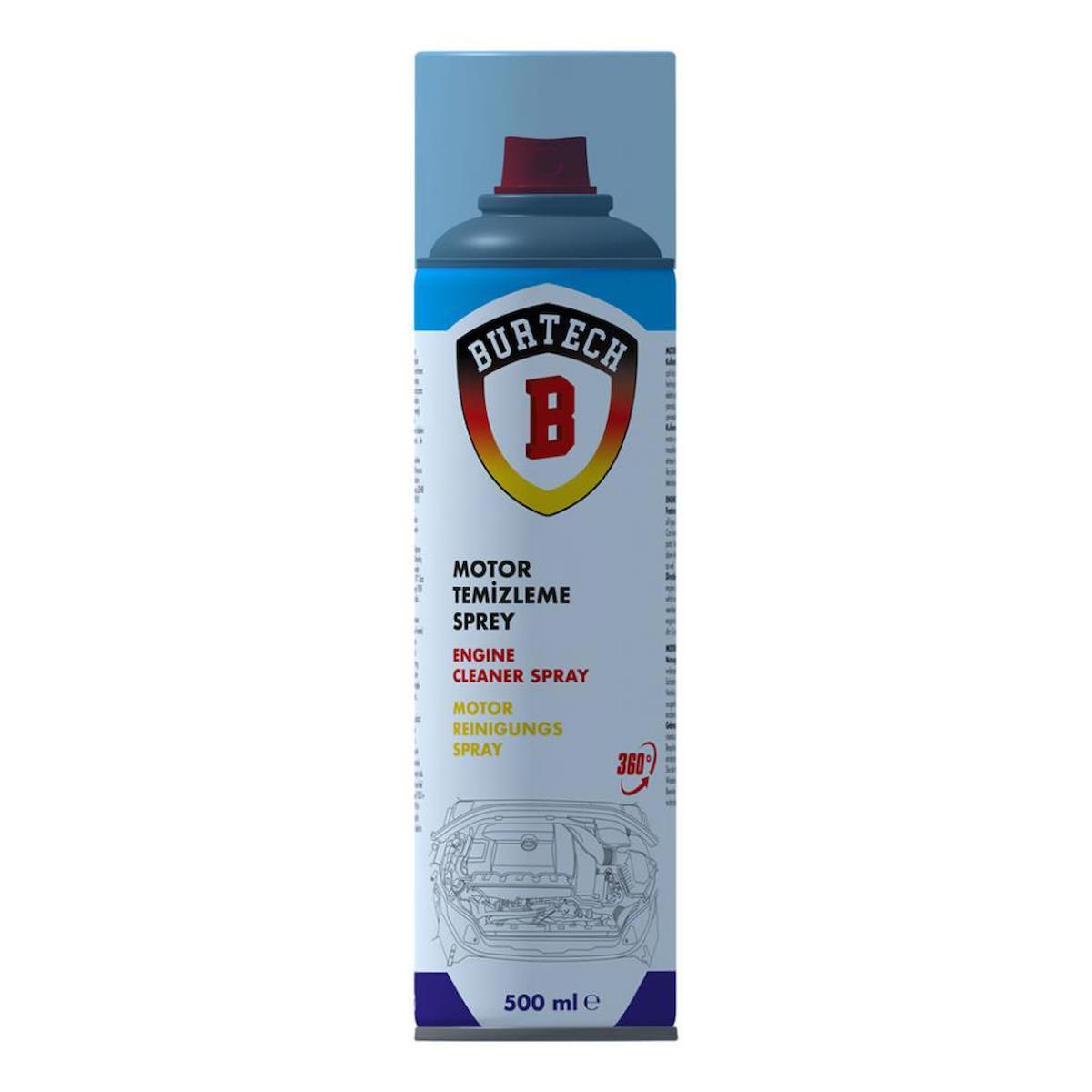 Burtech Motor Dış Temizleme Sprey 500 Ml Su Kullanımı Gerektirmez