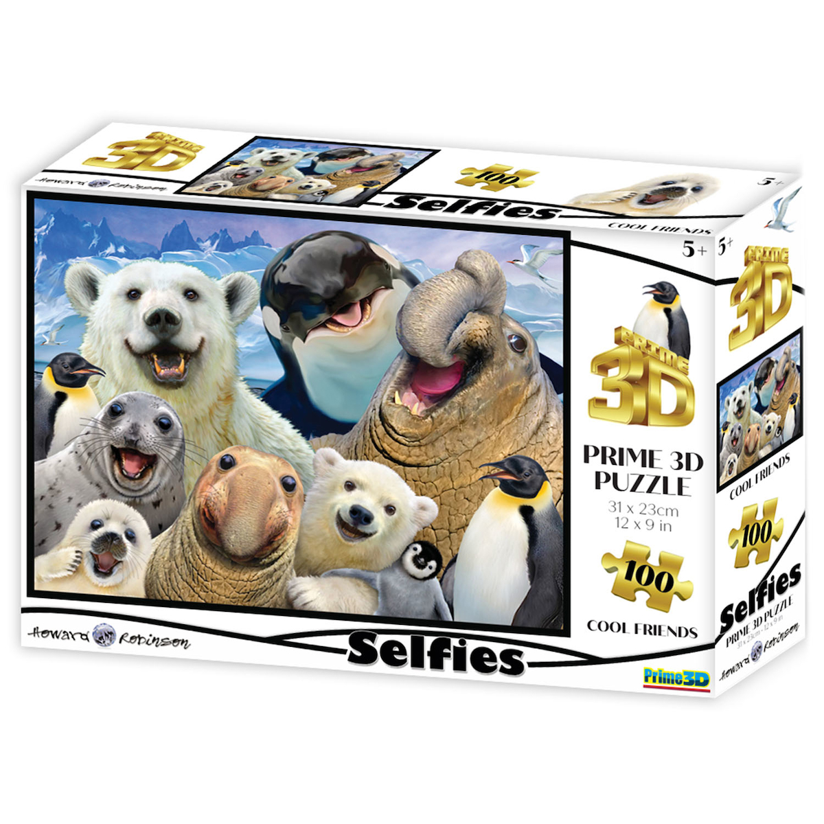 Prime 3D - Kutup Hayvanları Selfie 100 Parça Puzzle 10695