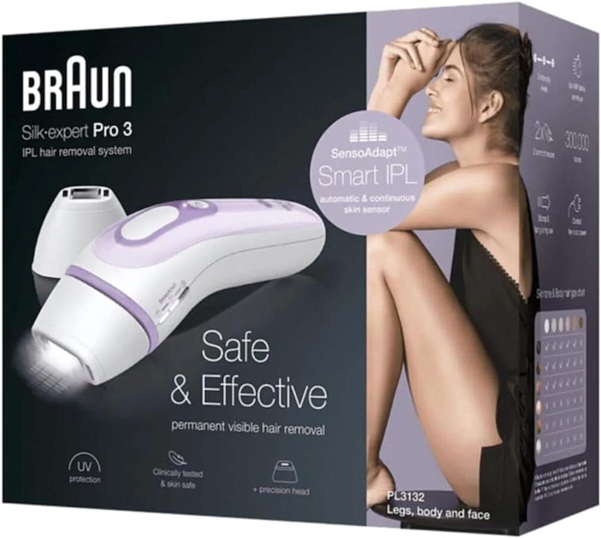 (TEŞHİR ÜRÜNÜ) Braun Silk Expert Pro 3 PL 3132 IPL Lazer Epilasyon Aleti