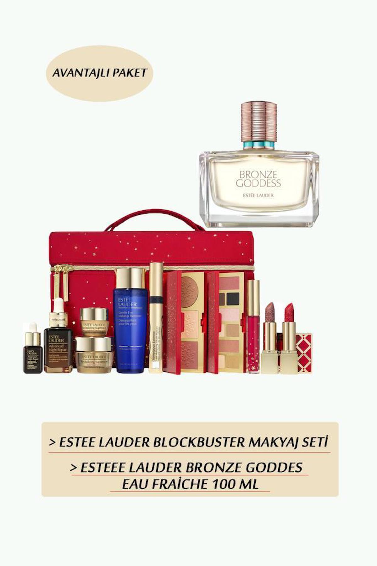 Estee Lauder Blockbuster Holiday Makyaj Seti + Bronze Goddes Eau Freiche 100 ML