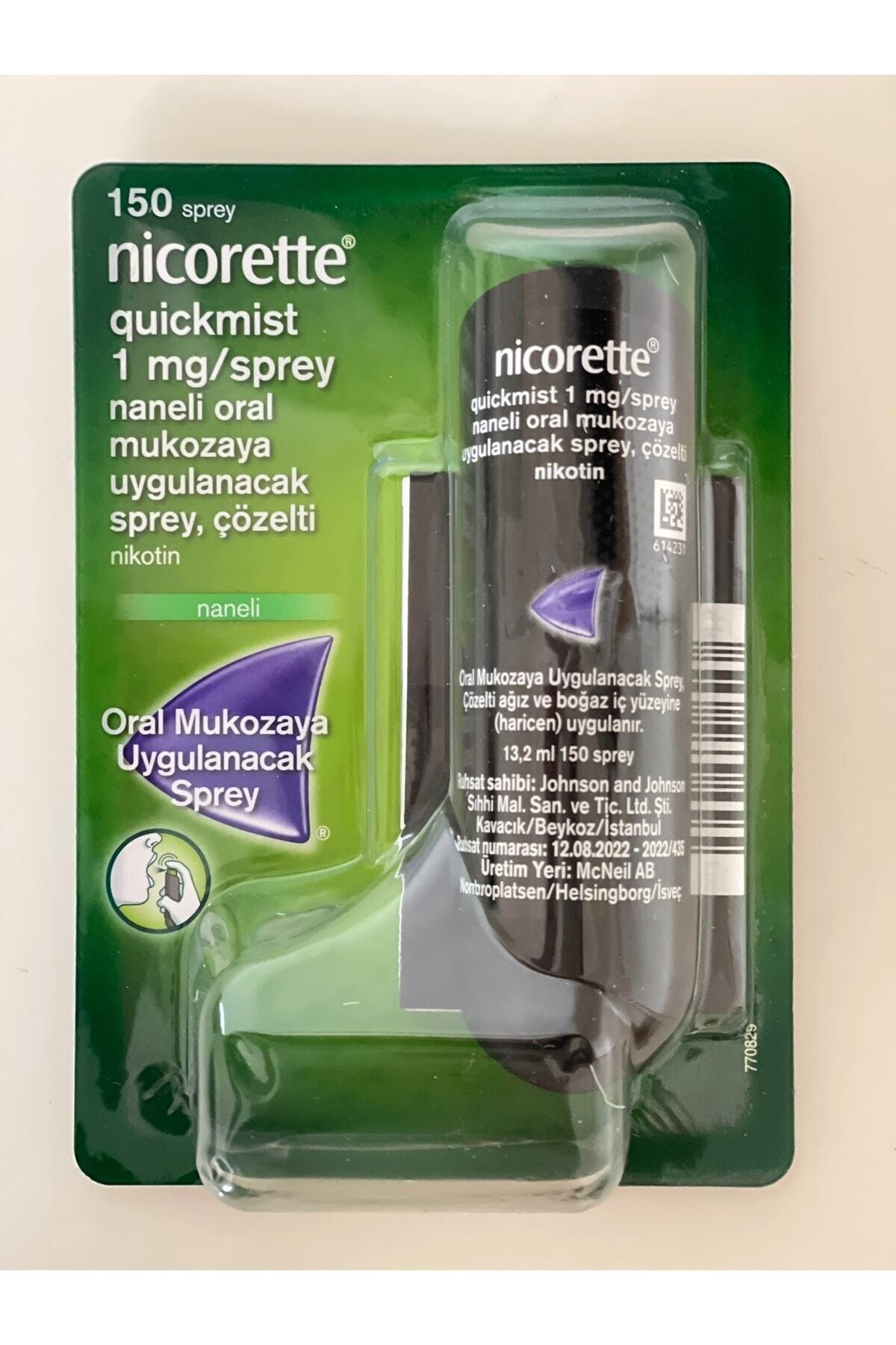 Nicorette Sprey Naneli 1 Mg Uzun Süren Etki