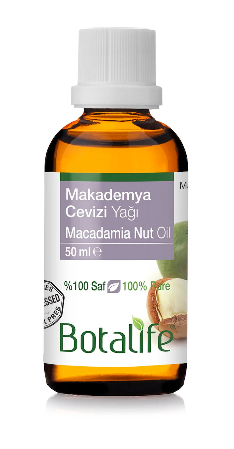 Botalife Saf ve Doğal Makedemya Cevizi Yağı 50ml