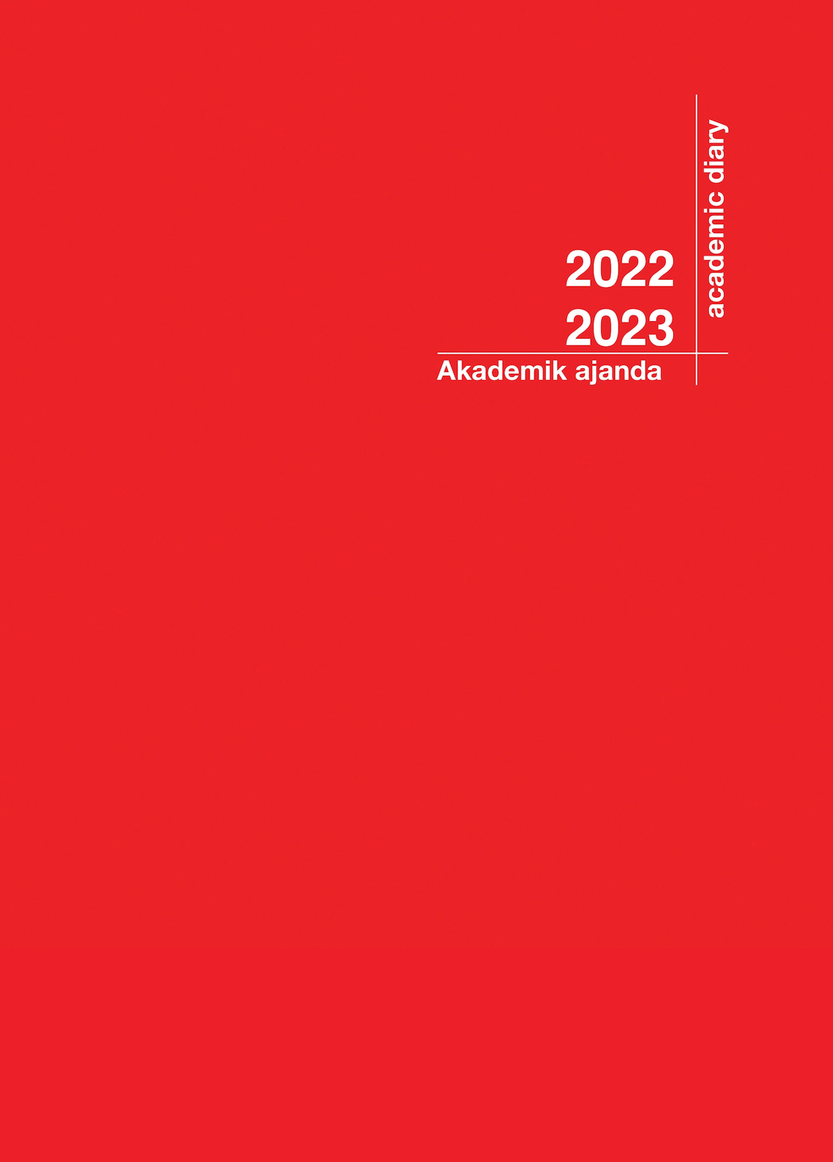 2022-2023 Akademik Ajanda 21X29 Kırmızı