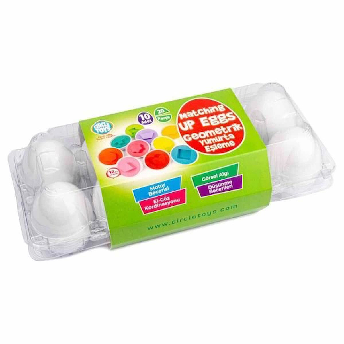 Circle Toys Geometrik Yumurta Eşleme Oyunu 10'lu