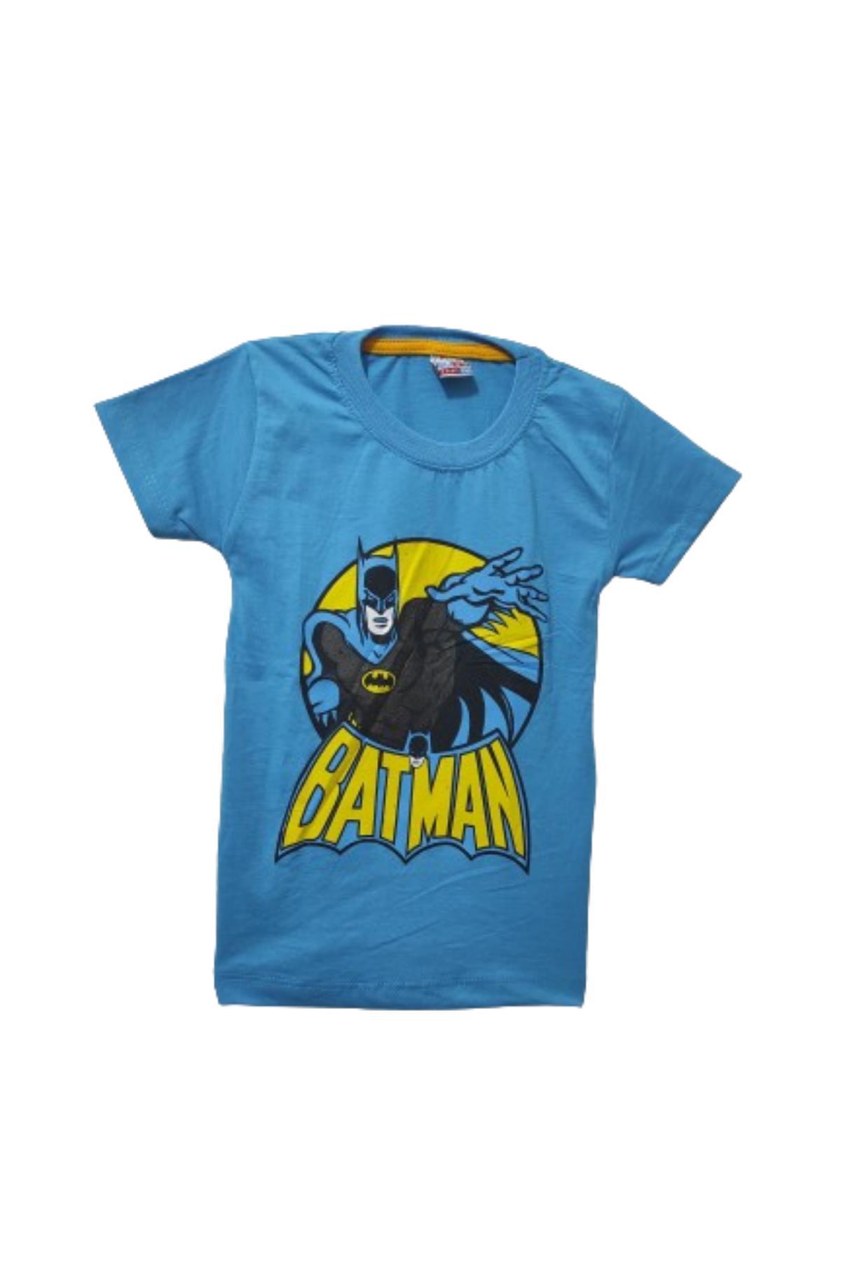 Erkek Çocuk Batman Baskılı T-shirt