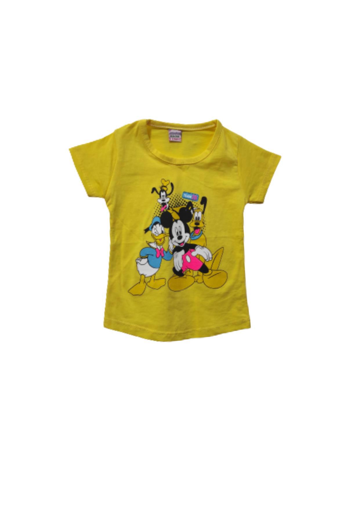 Pundikids Kız Çocuk Minnie Mouse Baskılı T-shirt