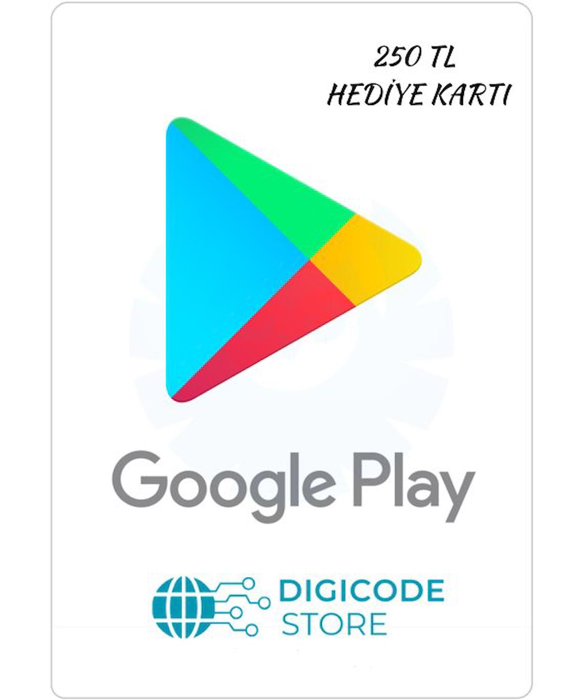 Google Play 250 TL Hediye Kartı E-Pin Kodu