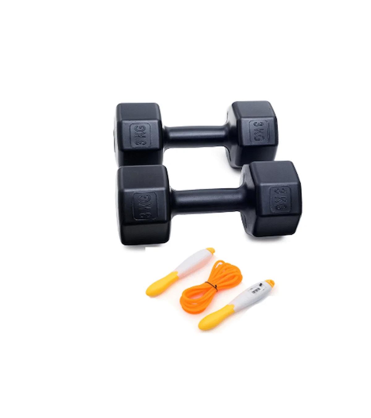 PS SPOR 6 KG DAMBIL X 2 ADET = 12 KG +  SAYAÇLI ATLAMA İPİ