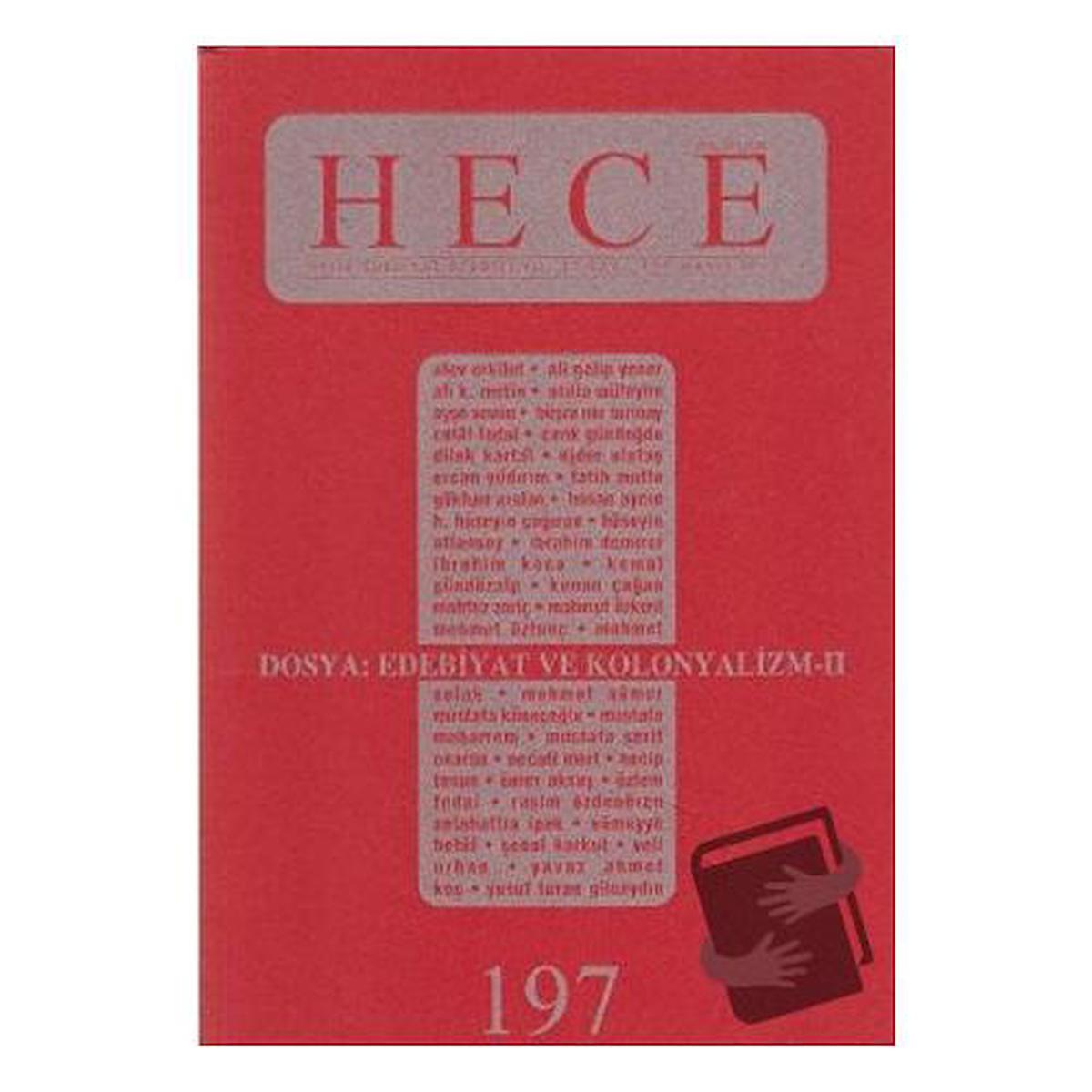 Hece Aylık Edebiyat Dergisi Sayı: 197