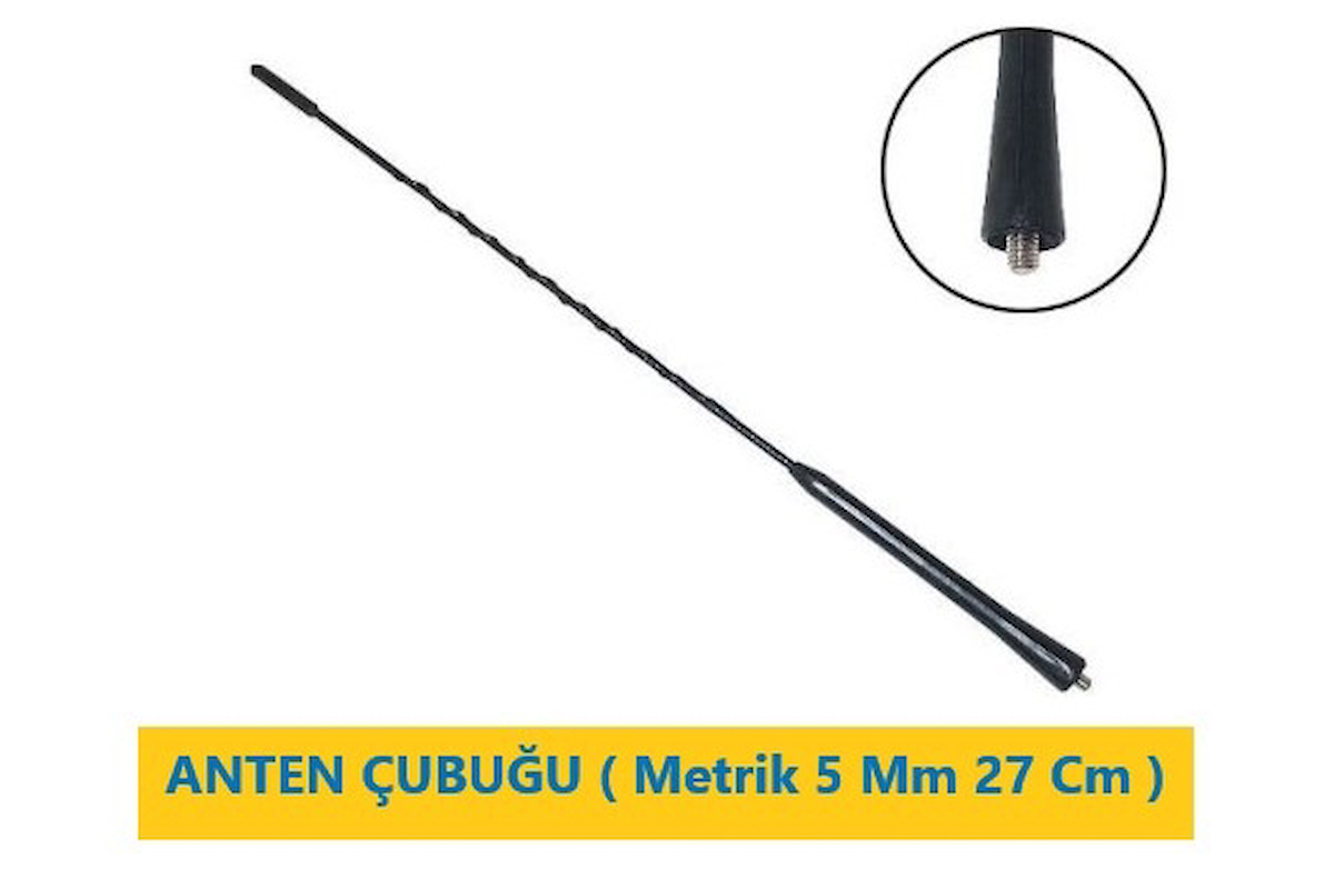 3A0051849 Anten Çubuğu ( Metrik 5 Mm 28 Cm ) Golf 4 Bora Passat Polo  Polo Classic Octavıa Toledo Ibıza Cordoba