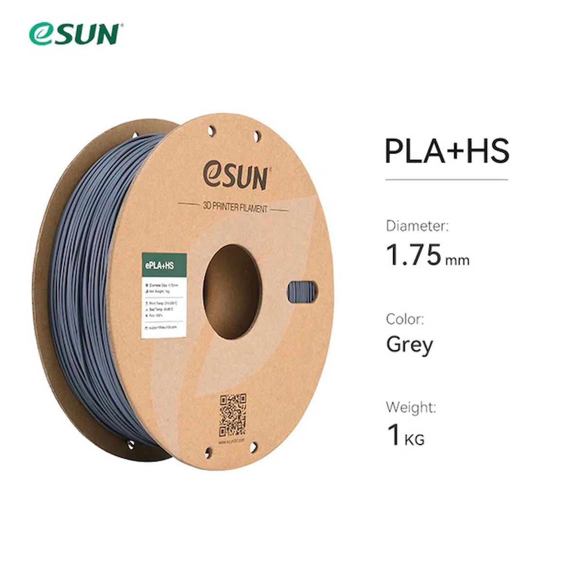 eSUN Hyper PLA+ Filament Gri 1.75mm 1Kg