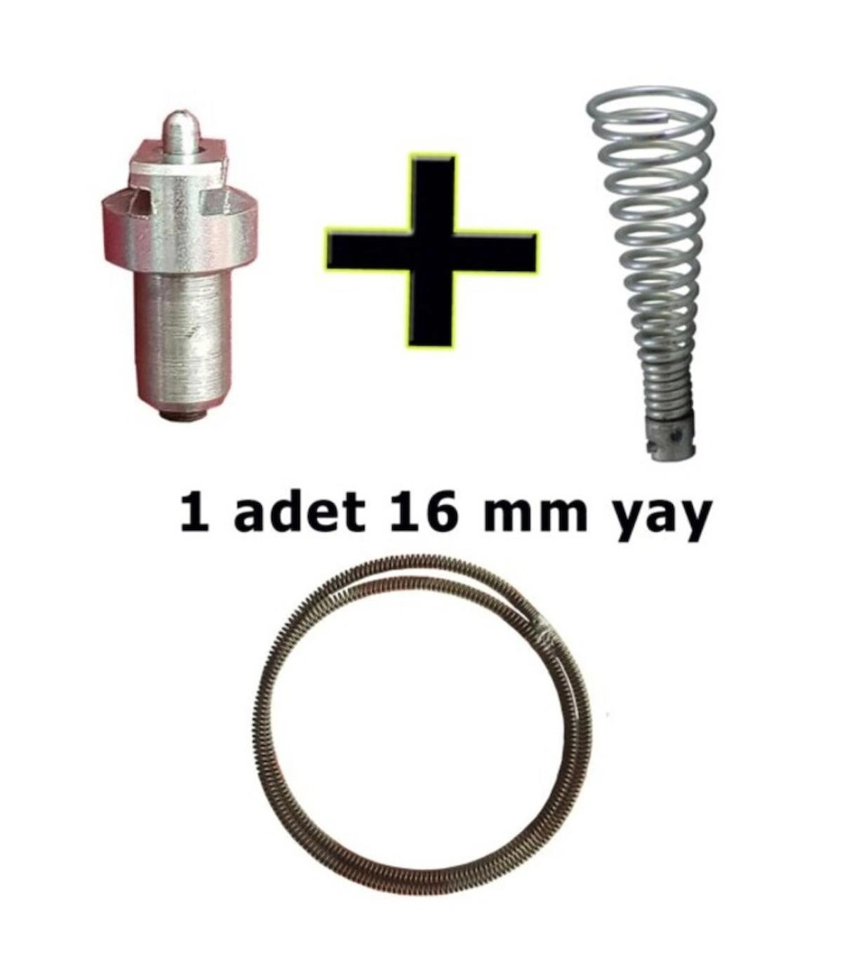 Kanal açma seti (16 mm Yay + matkap ucu + 1 adet başlık)