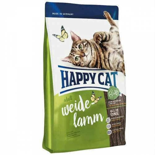 Happy Cat Weide Lamm Kuzu Etli Yetişkin Kedi Mamas