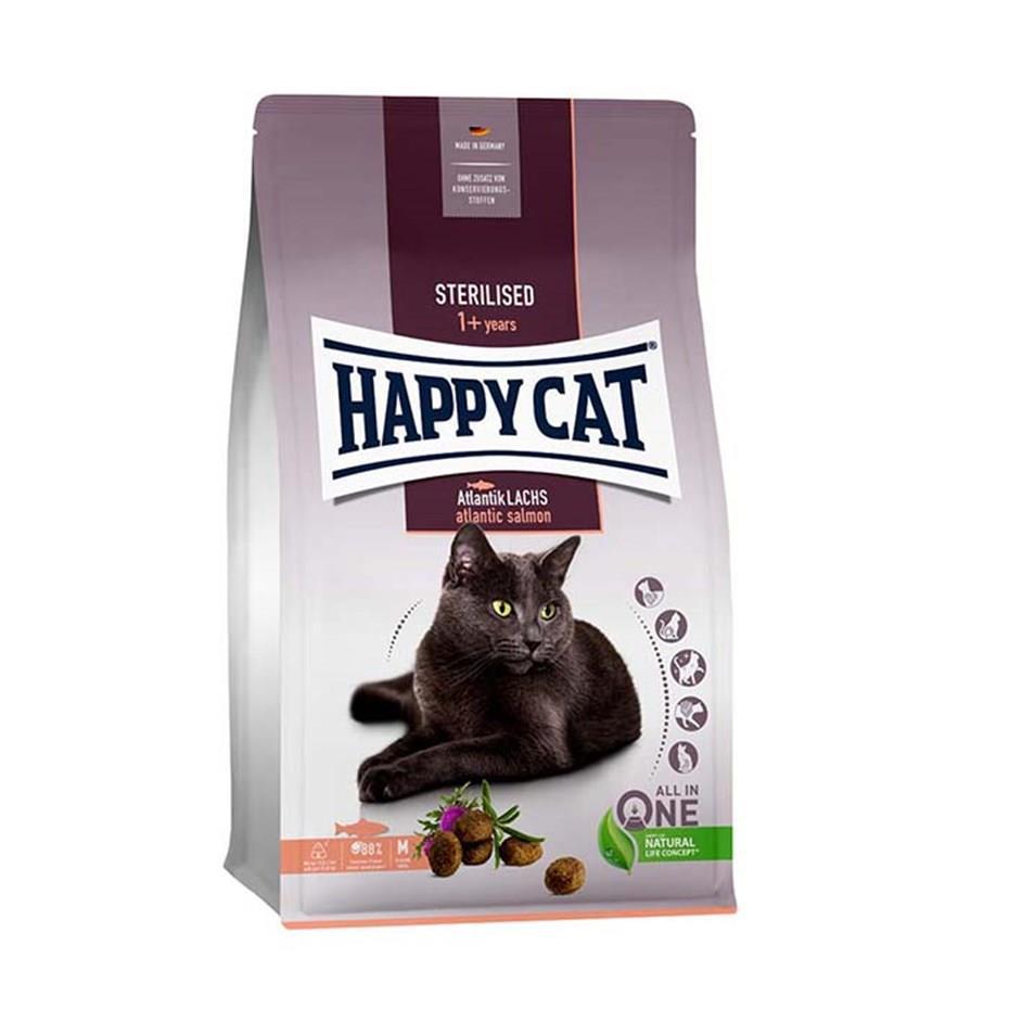 Happy Cat Sterilised Atlantik Lachs Kısırlaştırılmış Somonlu Kedi Maması 10 kg