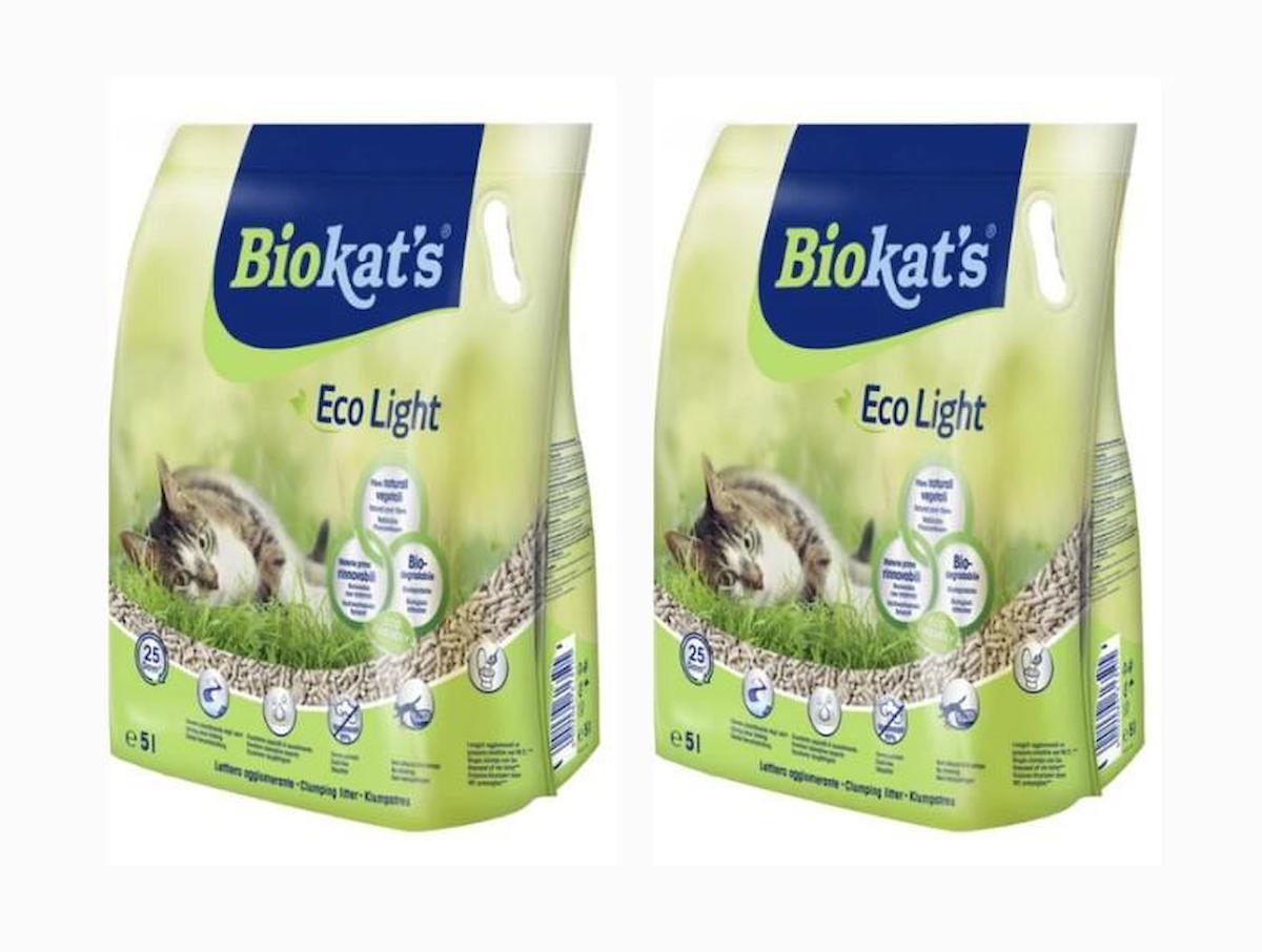 Biokats Eco Light Pelet Kedi Kumu 2X5 Lt