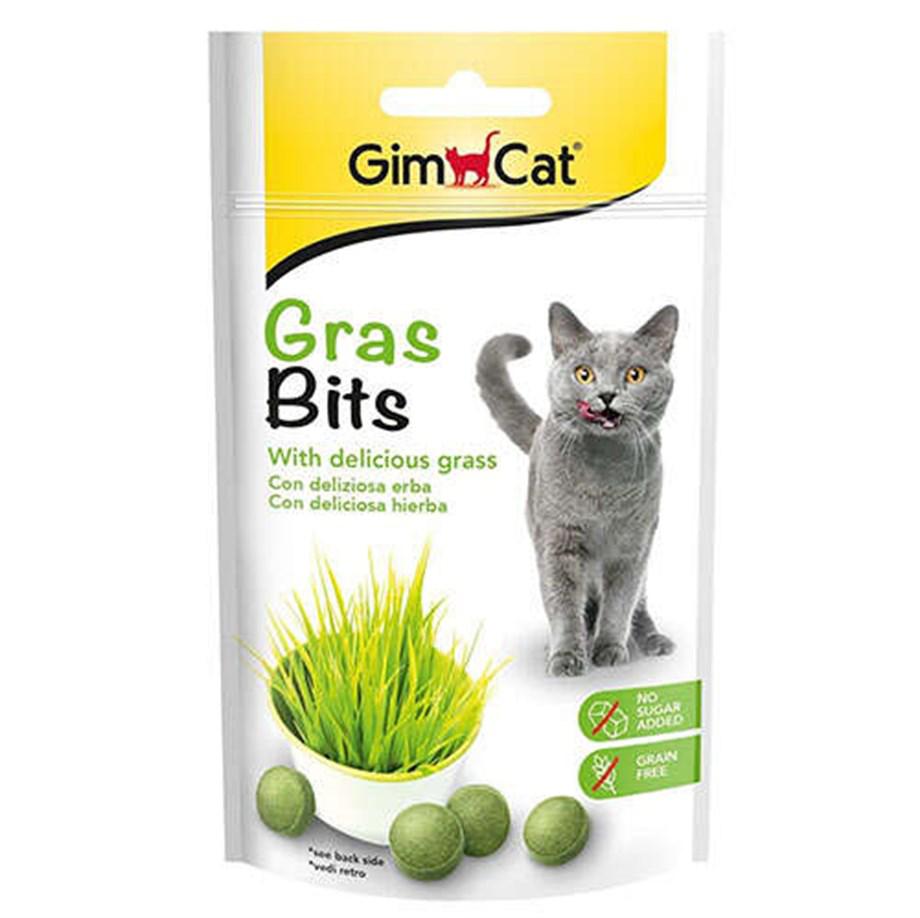 Gimcat Gras Bits Çimenli Granül Yetişkin Kedi Ödülü 50 g 